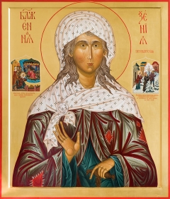 Святая блаженная Ксения Петербургская с клеймами