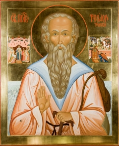 Святой праведный Феодор Томский с клеймами